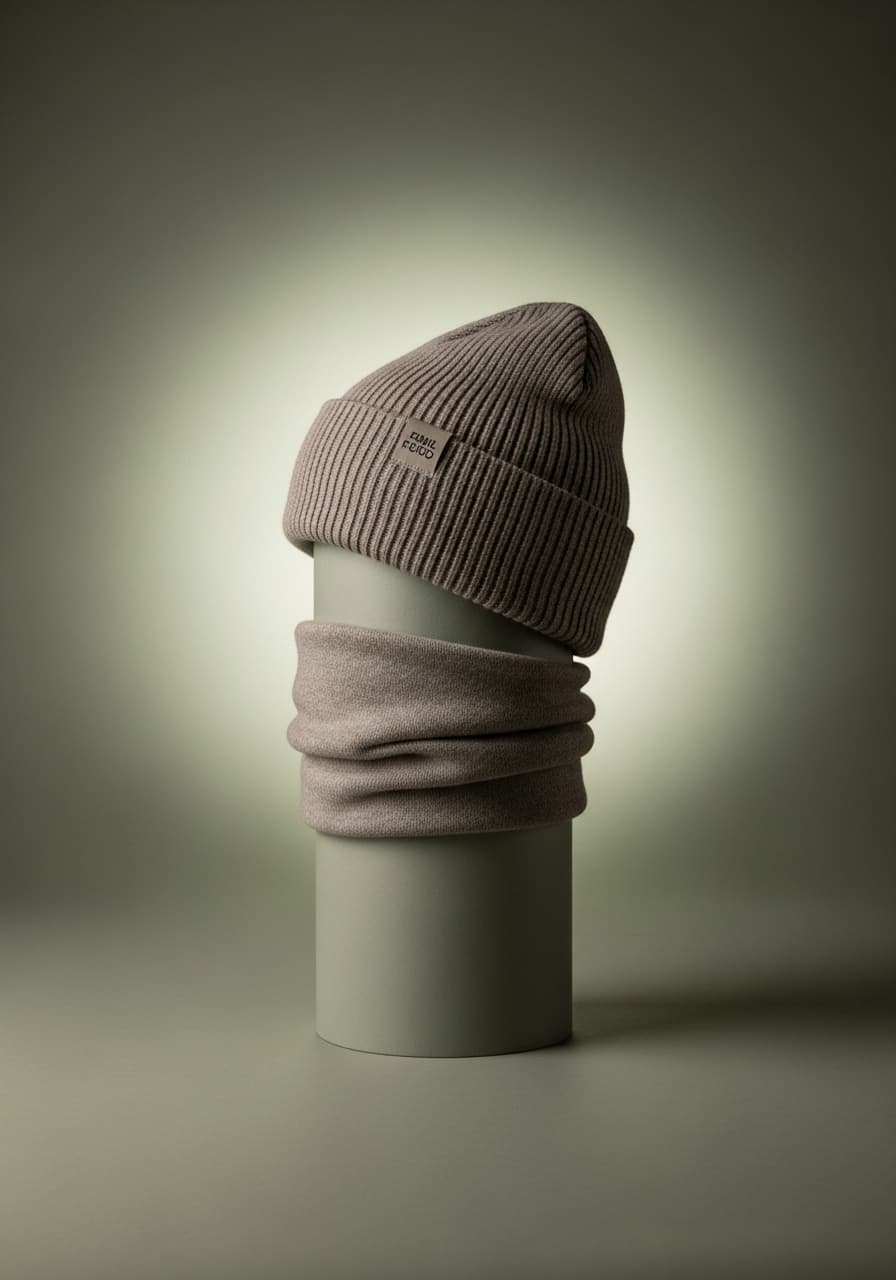 Branded Scarf and Beanie Sets
