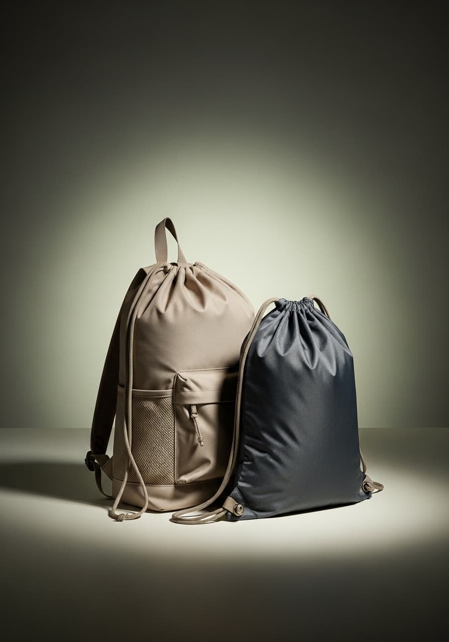 Drawstring Backpack and Cinch Sack