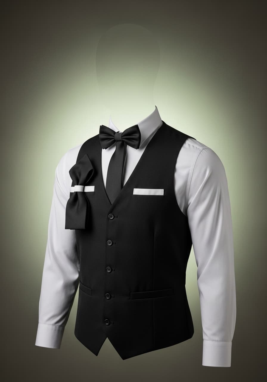 Bartender Vest and Shirt Set