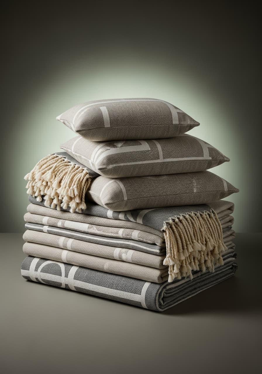 Branded Throws and Decorative Pillows