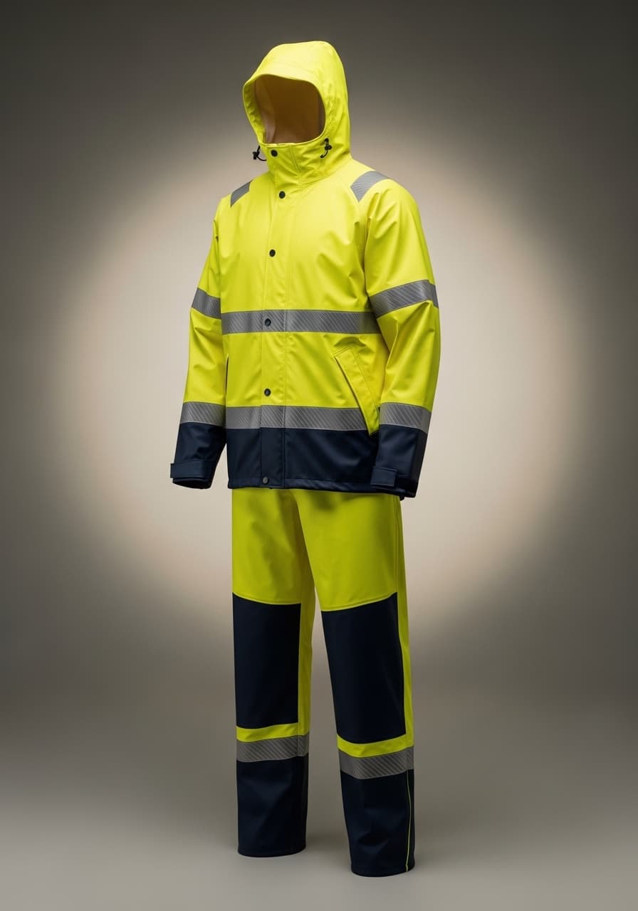Hi-Vis Rain Jacket and Pants