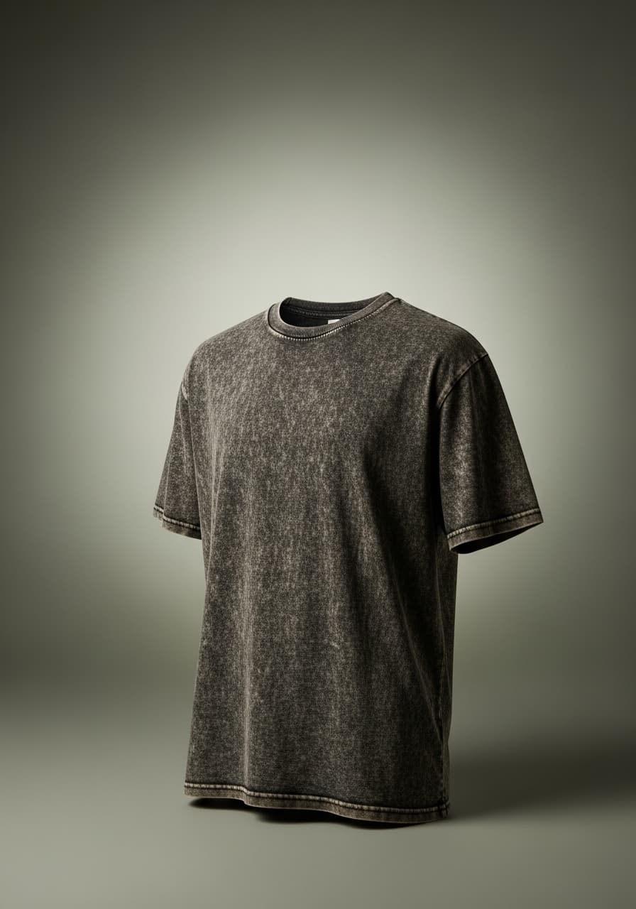 Pigment-Dyed and Acid-Wash Tee