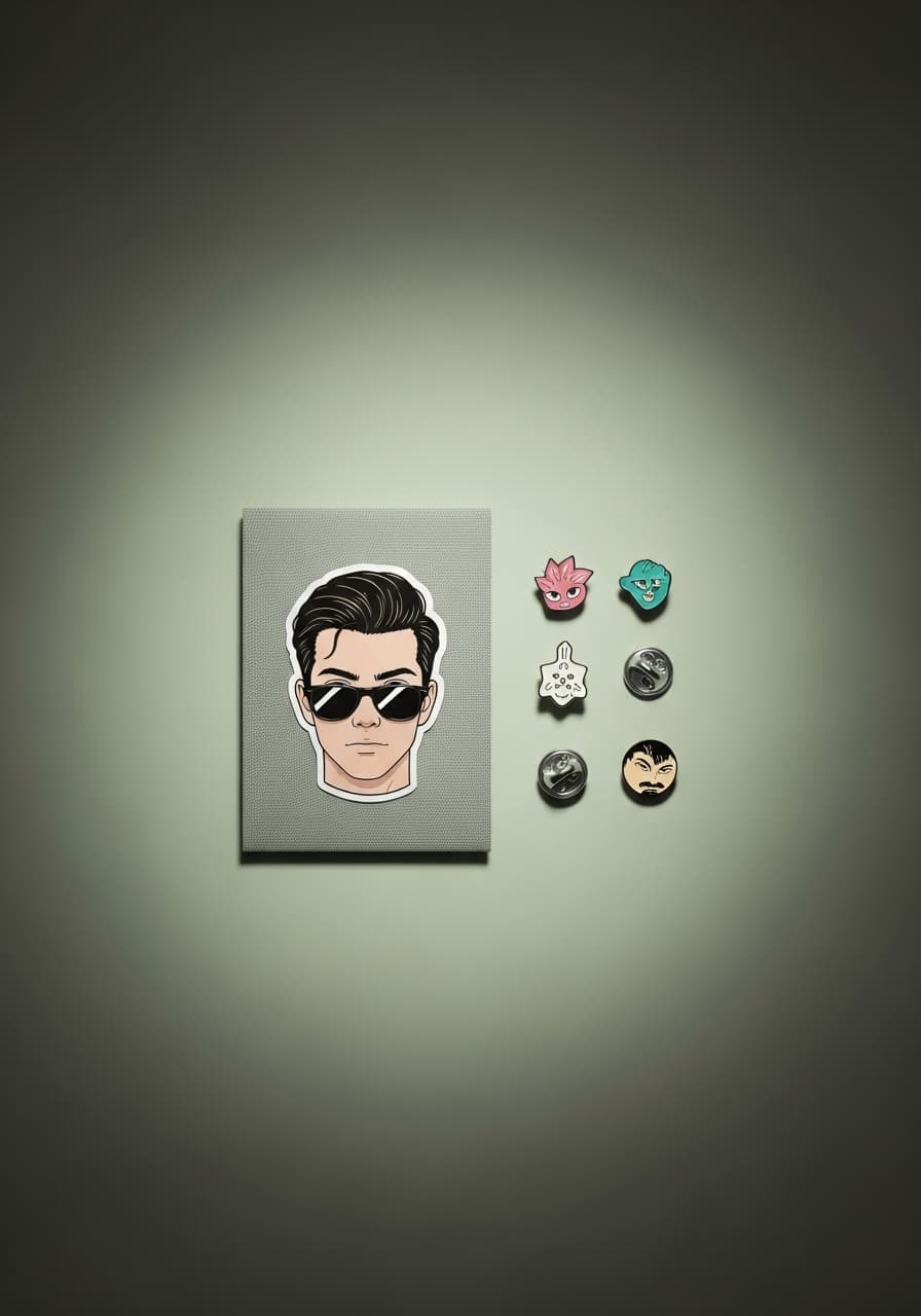 Sticker Pack and Pin Set