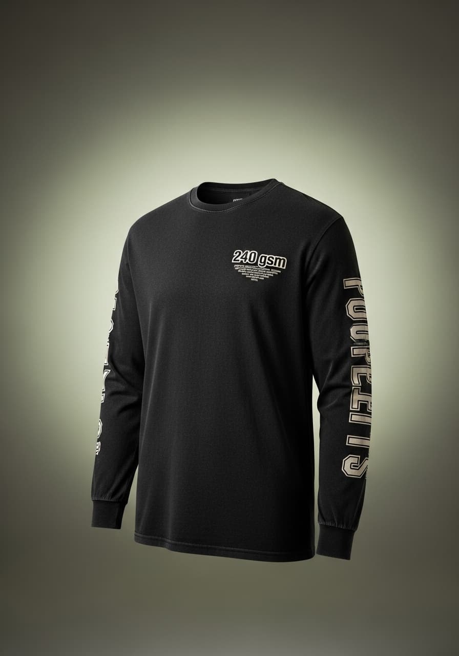 Long-sleeve T-shirt for creator merchandise
